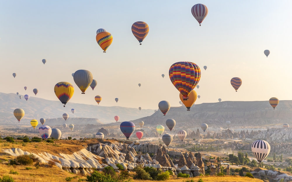 The balloon flight, the great tourist attraction of Cappadocia. Cappadocia is known worldwide as the best place to fly with hot air balloons