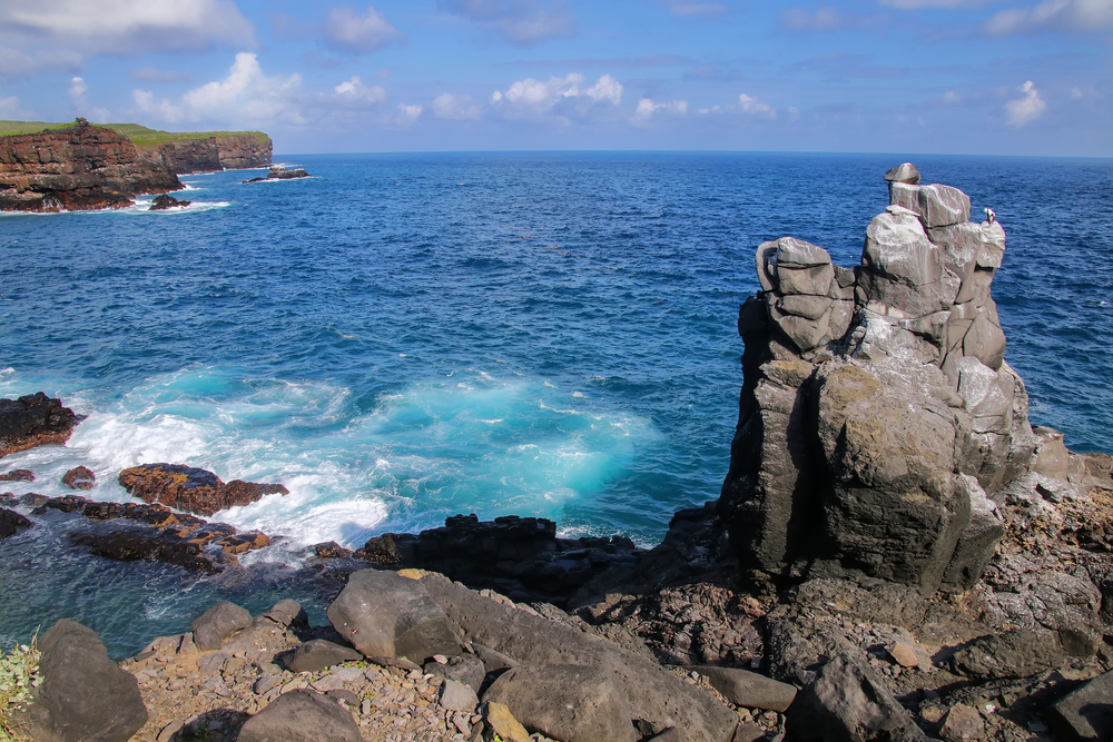 Coast of Espanola Island in Galapagos National park, Ecuador.