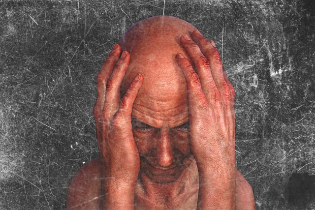 man with headache