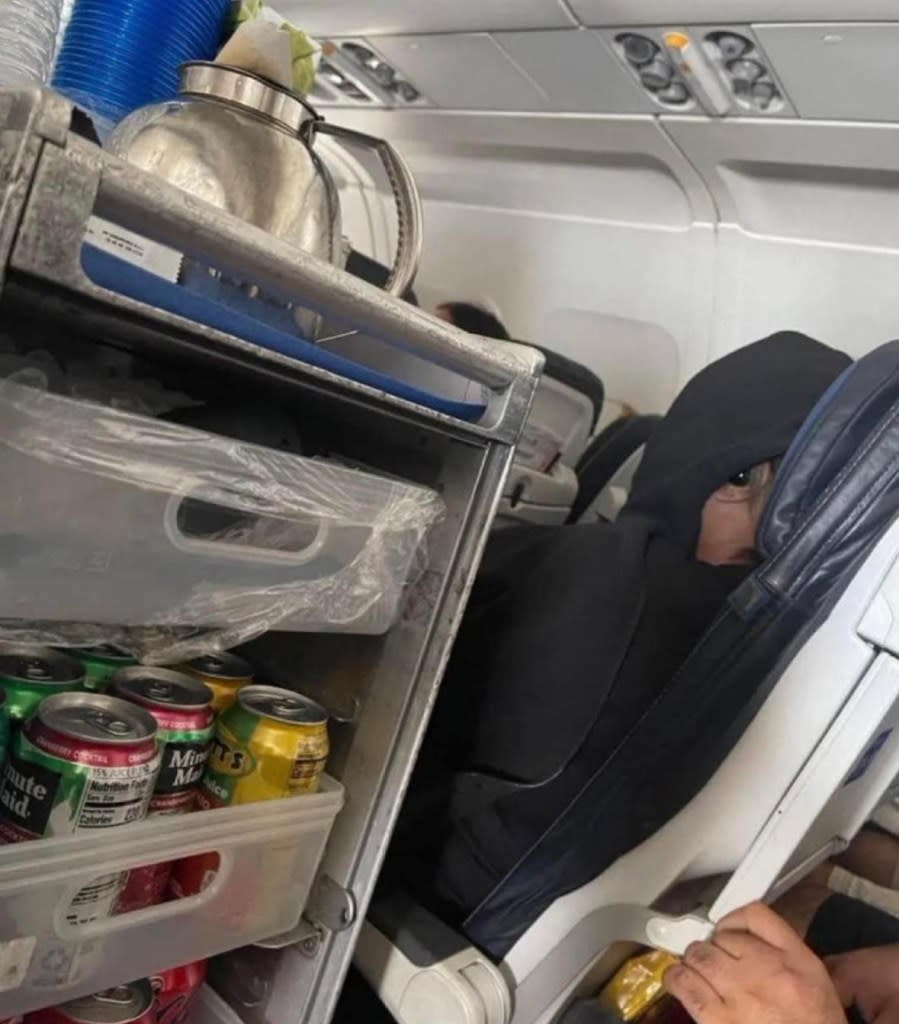 The 'Alien' Optical Illusion on a Plane