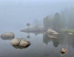The Eerie Fog over the Lake