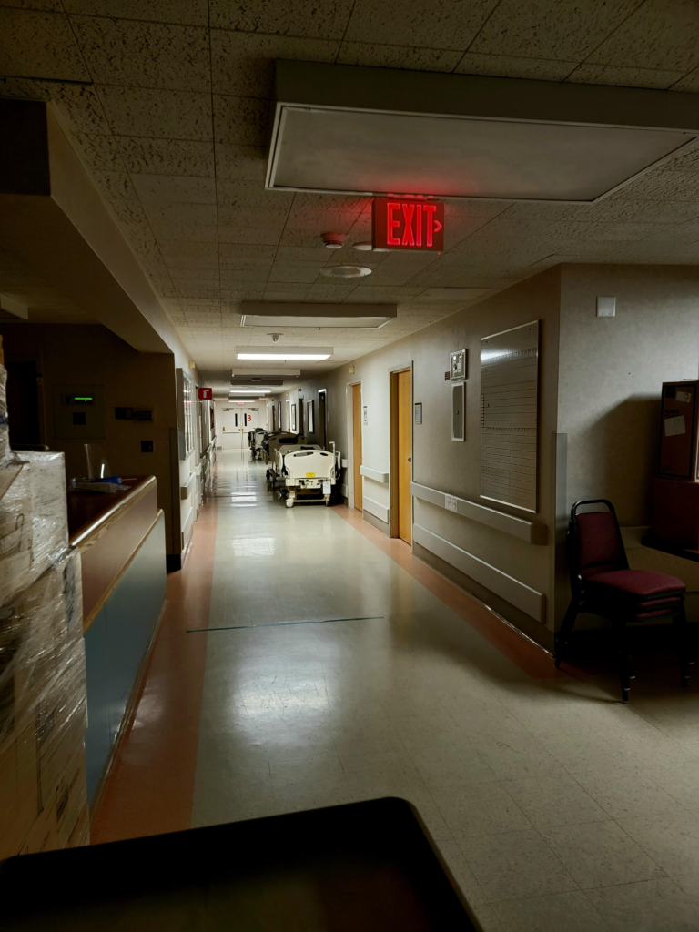 The Abandoned Hospital Corridor