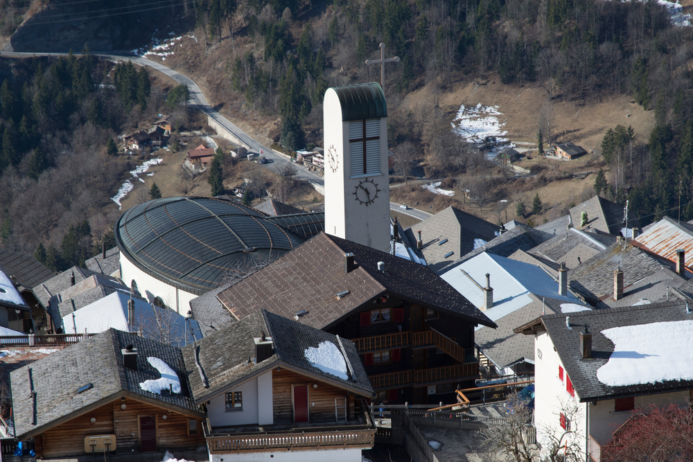 Church of Albinen in Switzerland