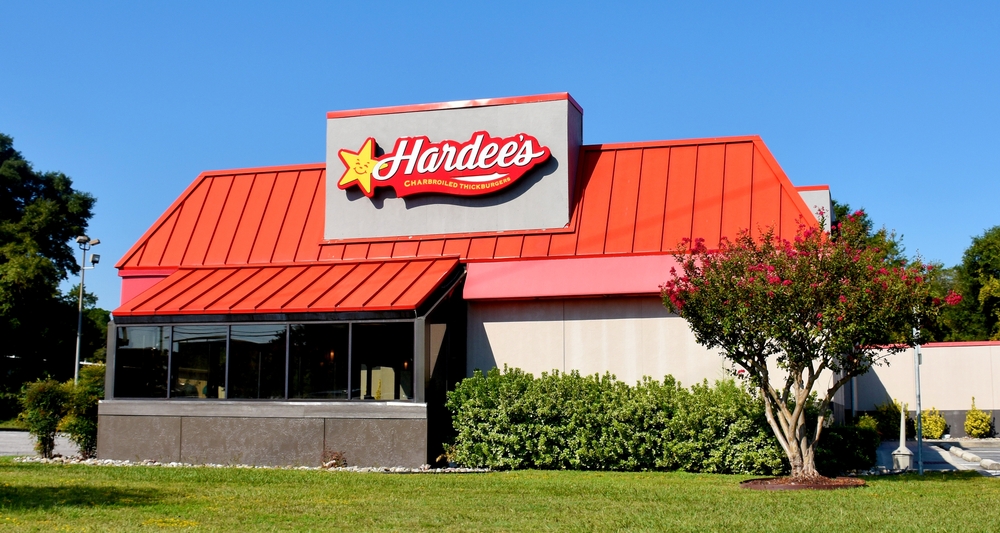 Hardee's Fast Food Restaurant, Wilmington, North Carolina, USA, September 12, 2023
