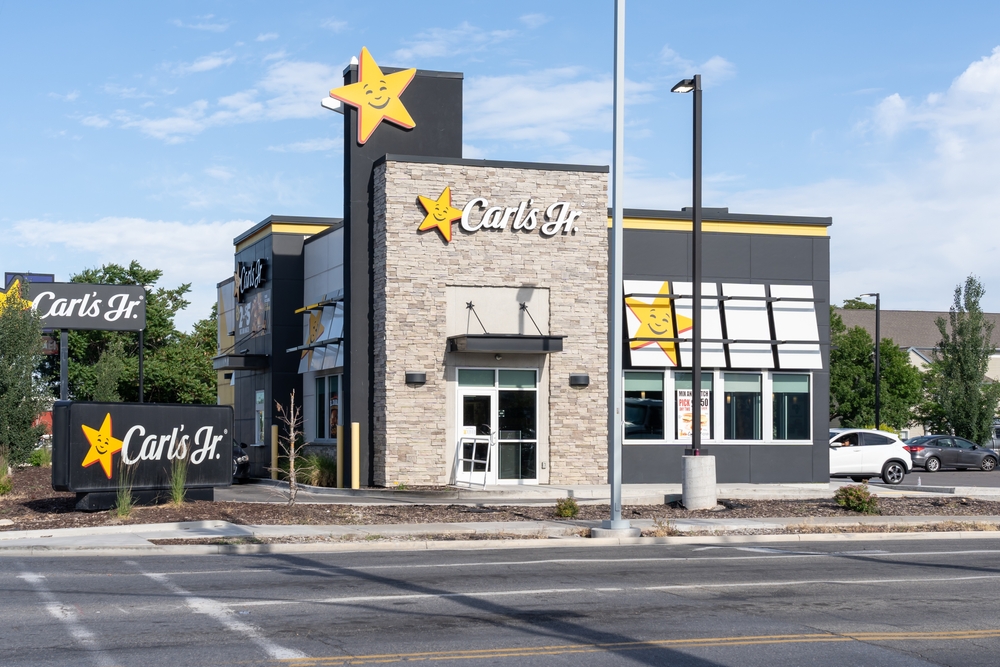 A Carl's Jr. Restaurant in Salt Lake City, Utah, USA, June 23, 2023. Carl's Jr. Restaurants LLC is an American fast food restaurant chain.
