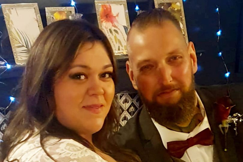 Kev Coles and wife Kayleigh