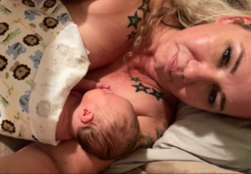 Christie Werts with baby Levi