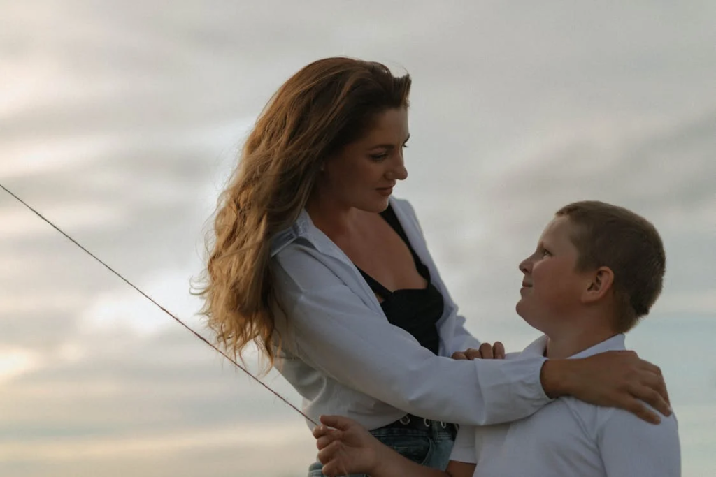 Mother Looking at Son lovingly