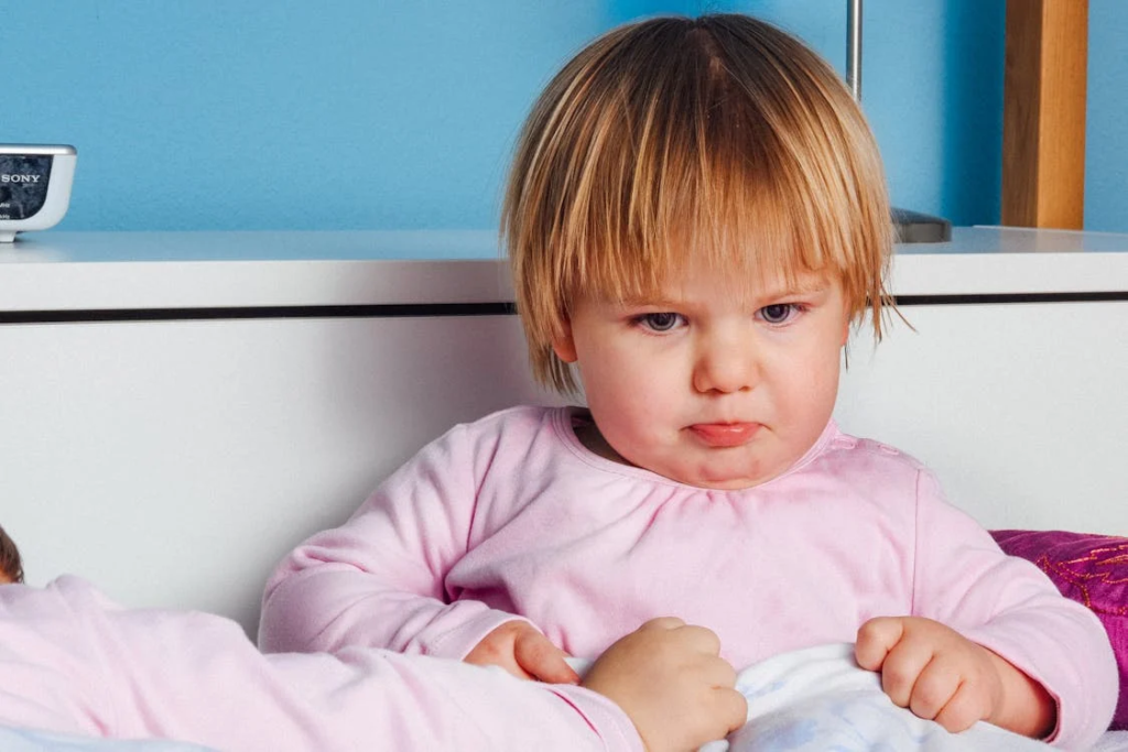 Close-Up Photography of an upset Baby