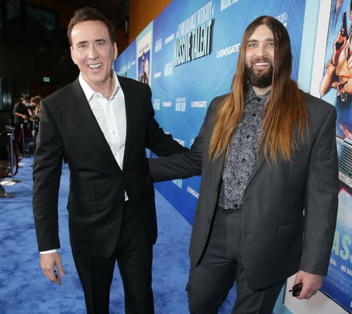 Nicolas Cage with his son, Weston Cage