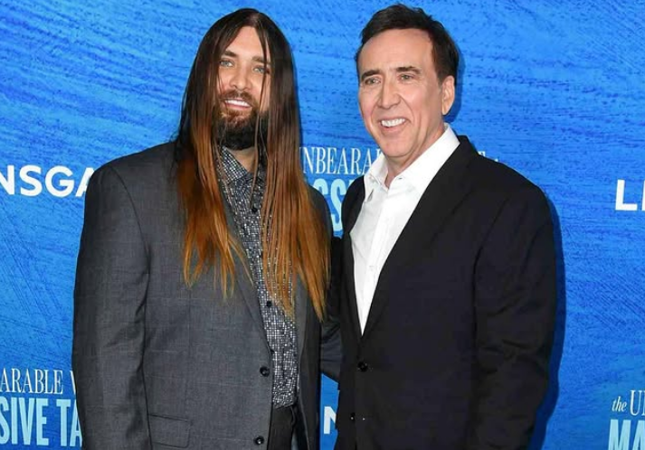 Nicolas Cage with his son, Weston Cage