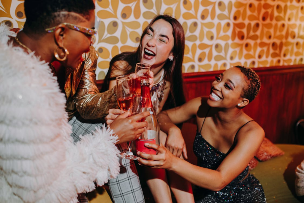 The expectation for women to laugh softly or delicately is another way society polices behavior.