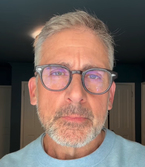 a video message from Steve Carell began to play