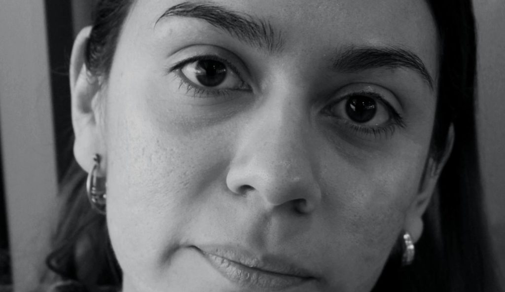 woman staring