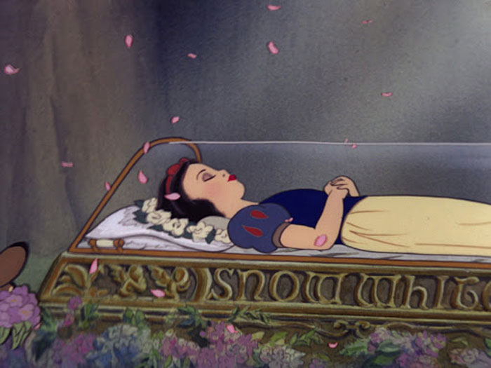 the original film is Snow White resting in a glass coffin