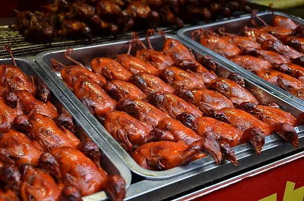 Roasted Street Pigeon in China