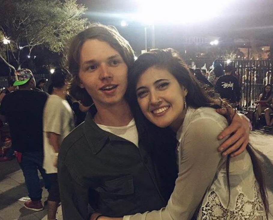 Jack Kilmer with a fan at FYF