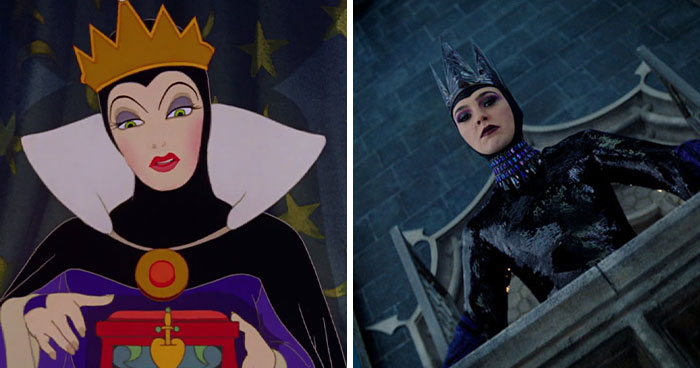 the Queen spirals into madness, smashes the mirror, and is ultimately disintegrated