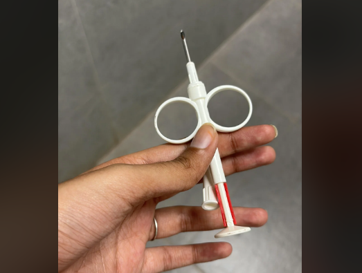 an RFID implant device, commonly used for microchipping pets