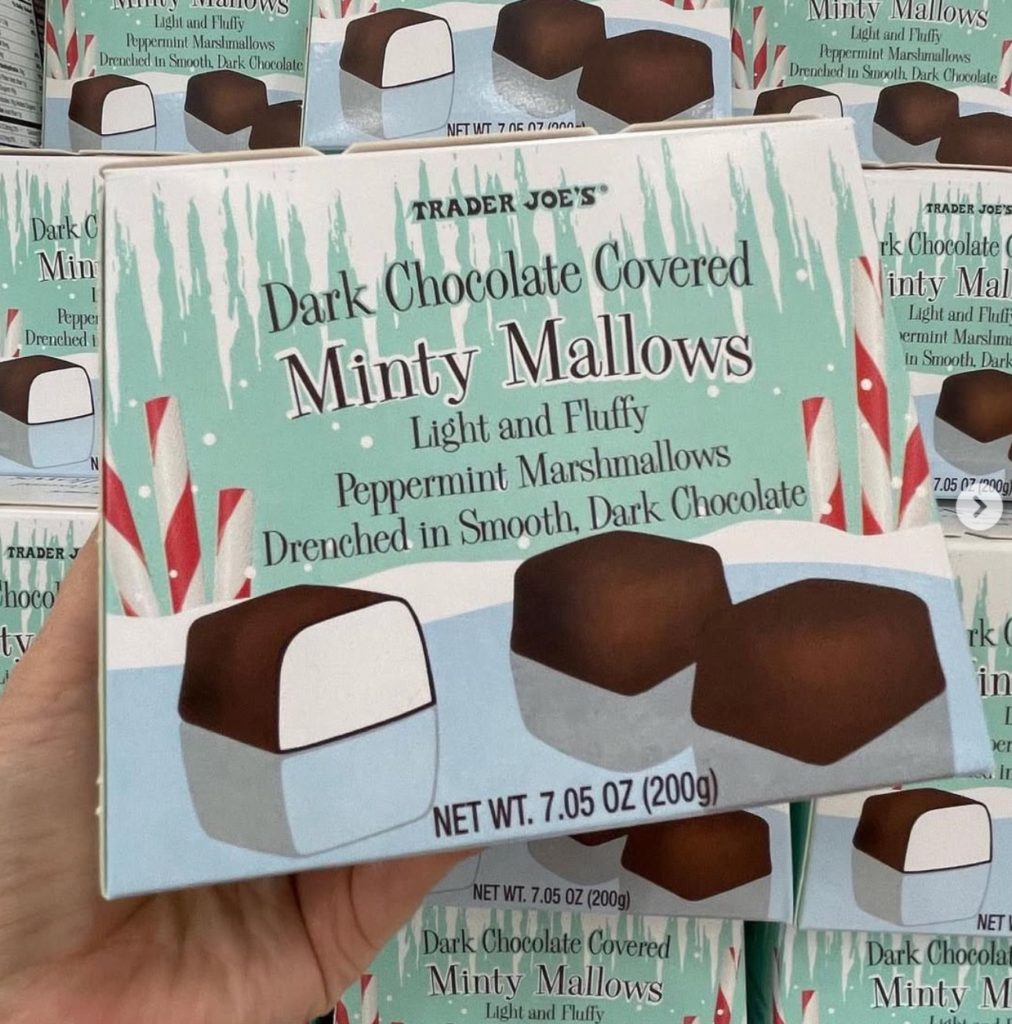 Trader Joes dark chocolate minty mallows