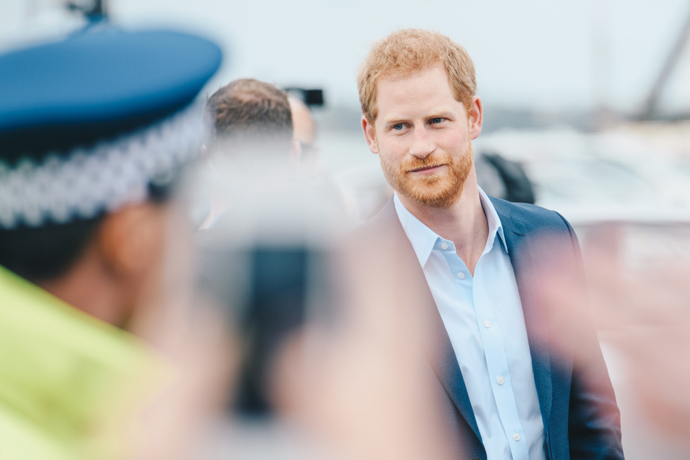 AUCKLAND, NZ - OCTOBER 30: Duke of Sussex (Prince Harry) visiting Auckland's Viaduct Harbour during his New Zealand tour on October, 2018 in Auckland, New Zealand.