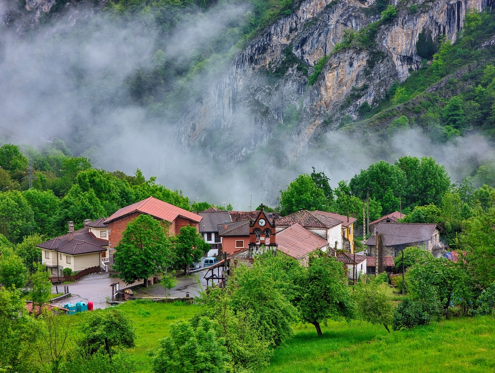 Viego village,Ponga municipality, Asturias, Spain. Ponga Natural Park, Europe