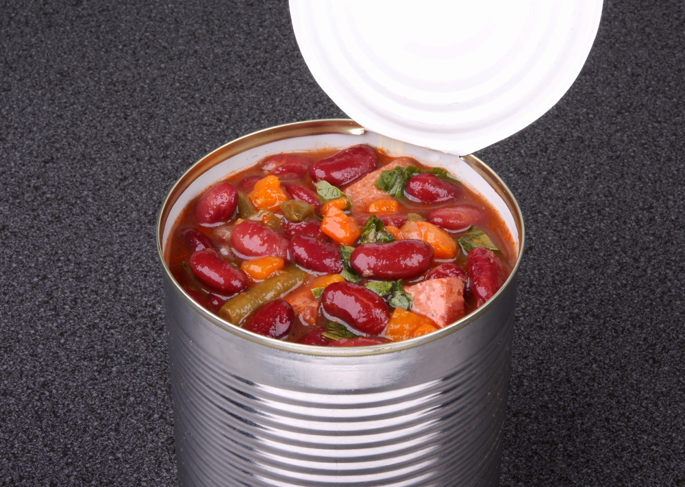 Bean soup in the can