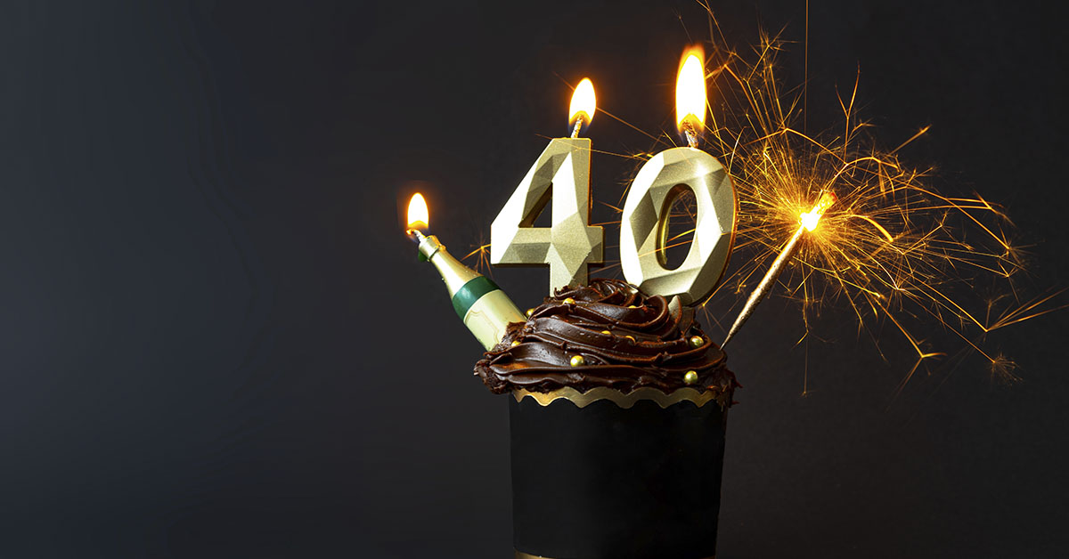 40th birthday concept