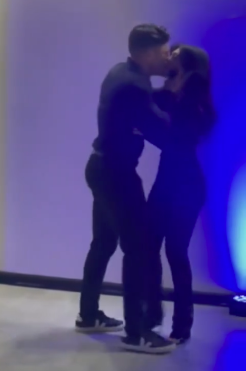 Nick Galante gives his wife Samantha a kiss described as the "kiss of death" moments before publicly confronting her about alleged cheating at his 40th birthday party in the viral TikTok video.