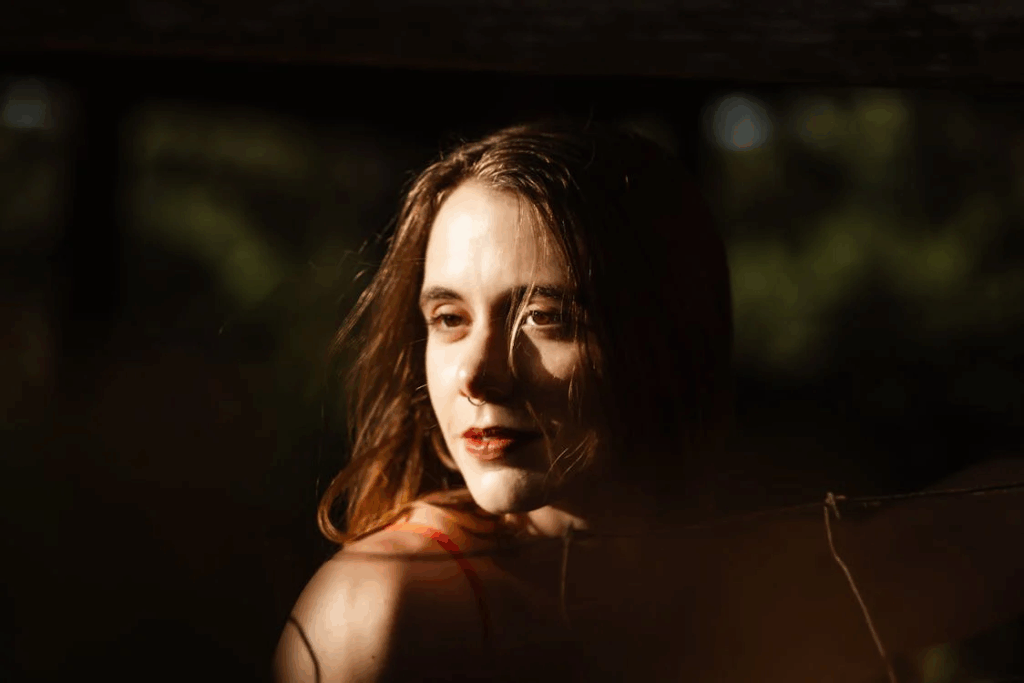 Portrait of Woman in Warm Sunset Light
