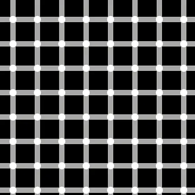 Examine a grid with intersecting lines and small circles.