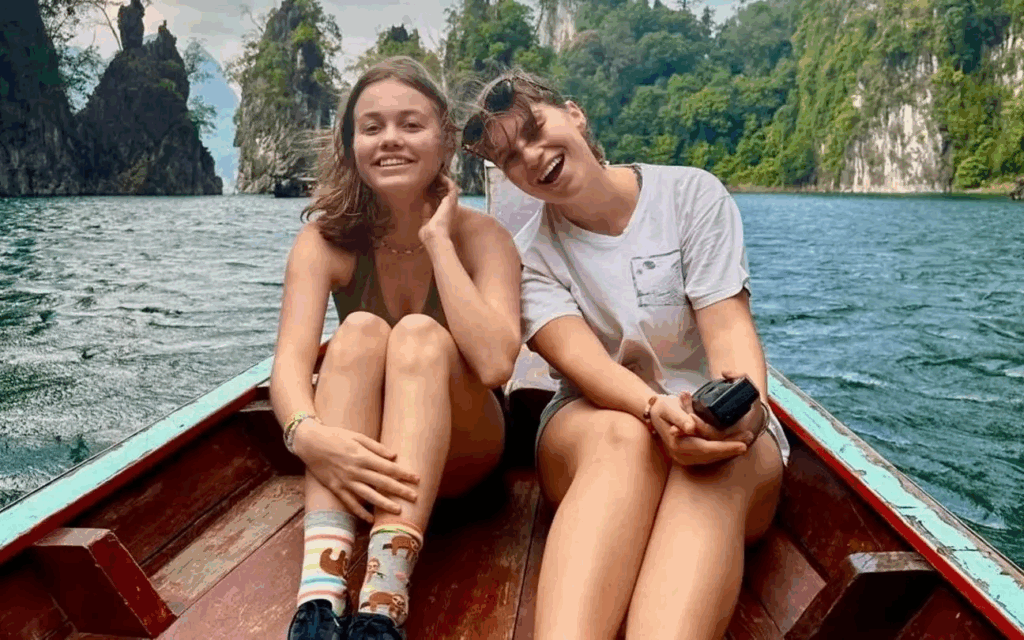 Charlotte Pohl, 19, and Maria Lepere, 18, planned to explore the island for five weeks after graduating from high school