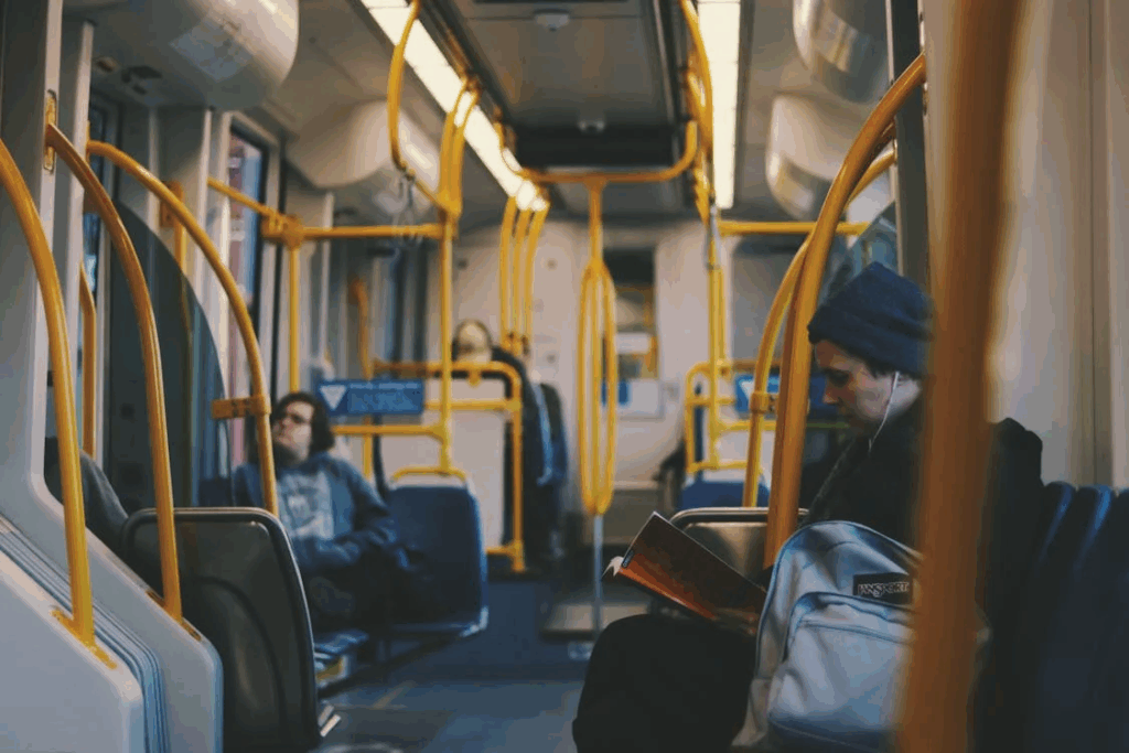 The idea of making unfiltered eye contact with strangers during a commute can feel invasive for some.