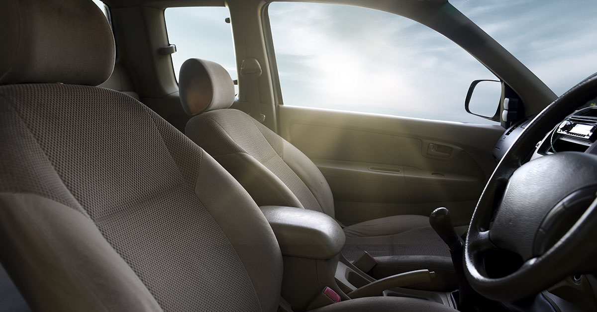 hot sun beaming into car