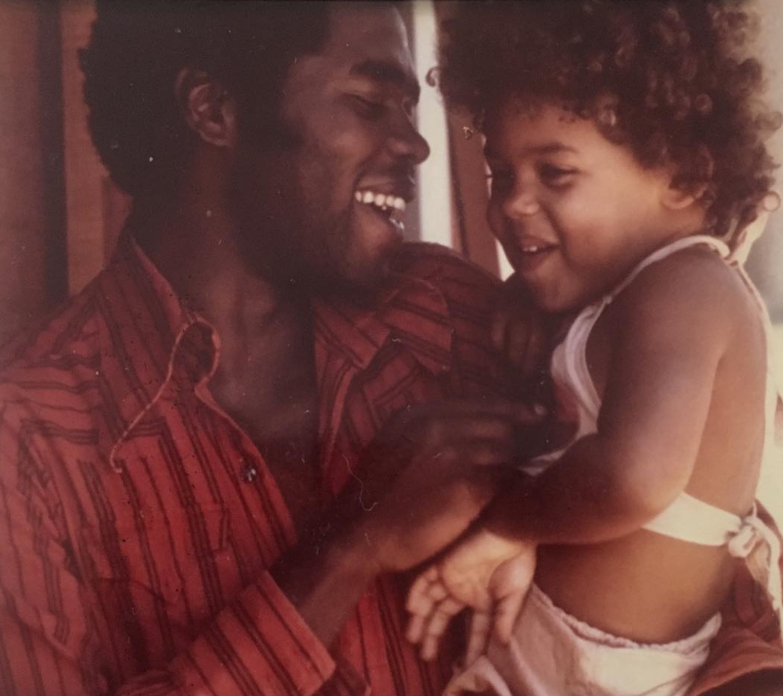 Georg Stanford Brown with his daughter
