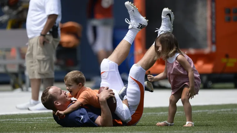 Manning's real daughter is named Mosley. She was born, along with her twin brother Marshall, on March 31, 2011.