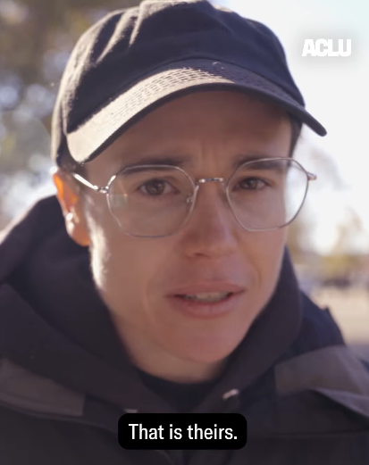 In a heartfelt message shared with the American Civil Liberties Union, Page revealed the advice he wishes he could have given his younger self