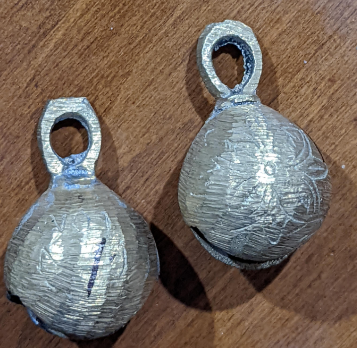 The mysterious items in the image are decorative jingle bells.
