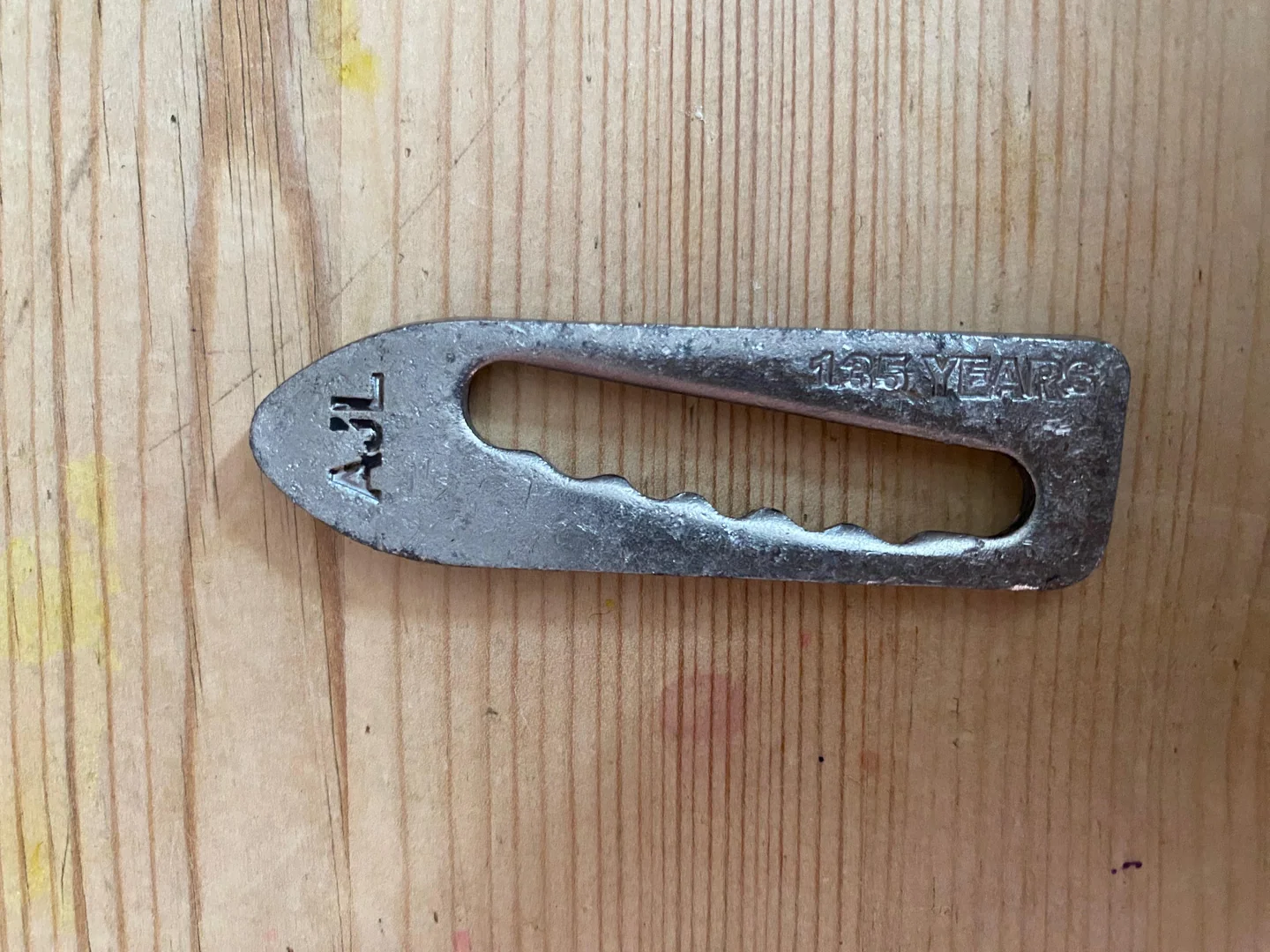 The mysterious item in the image is a drop latch lock pin, often used in trailer latches, gates, or utility enclosures