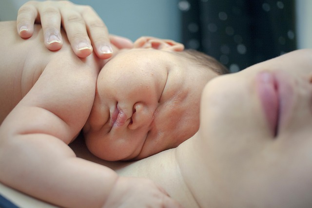 newborn and mother