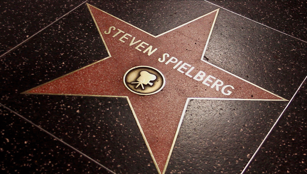 Los Angeles - January 21, 2013: Steven Spielberg star on the Hollywood Walk of Fame