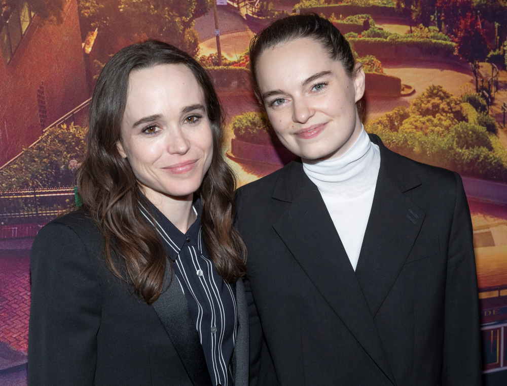 New York, NY - June 4, 2019: Ellen Page (Elliot Page) and Emma Portner attends Tales of the City New York premiere at Metrograph