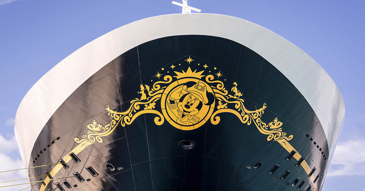 Front of a cruise ship