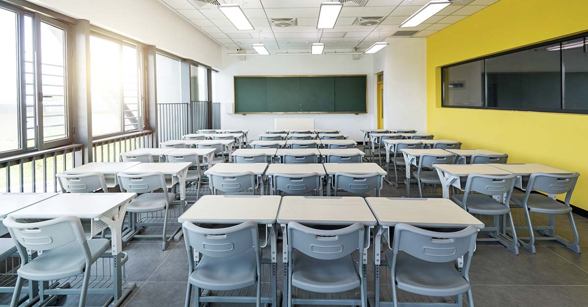 empty classroom