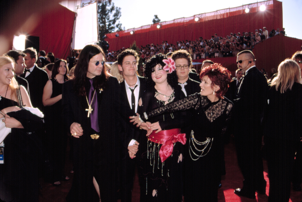 The Osbournes- Ozzy, Sharon, Jack and Kelly- at the EMMY AWARDS, 9/22/2002, LA, CA
