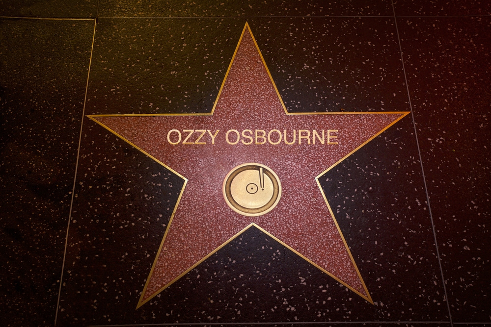 Los Angeles - July 22, 2025: 
Ozzy Osbourne's star on the Hollywood Walk of Fame
