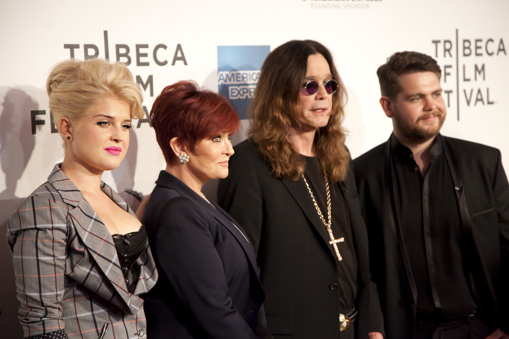 NEW YORK CITY - APRIL 24: The Osbourne clan, Kelly, Sharon, Ozzy and Jack (l-r), attend the premiere of the documentary "God Bless Ozzy Osbourne" at the Tribeca Film Festival on April 24, 2011 in New York City, NY
