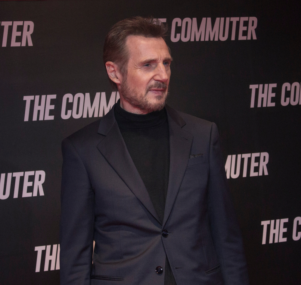 DUBLIN, IRELAND - 12 JANUARY 2018: Actor Liam Neeson attends the Irish premiere of his film, The Commuter, at Cineworld. He greeted the media & spoke to journalists before introducing the film.