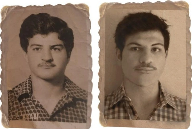 “My dad’s passport pic and my youngest brother.”