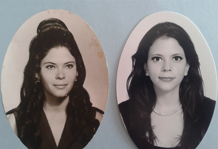 "My Mom And I. Same Age, Different Century"